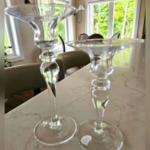 Princess house crystal candle holders